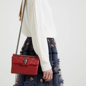 kurt geiger red mini kensington bag